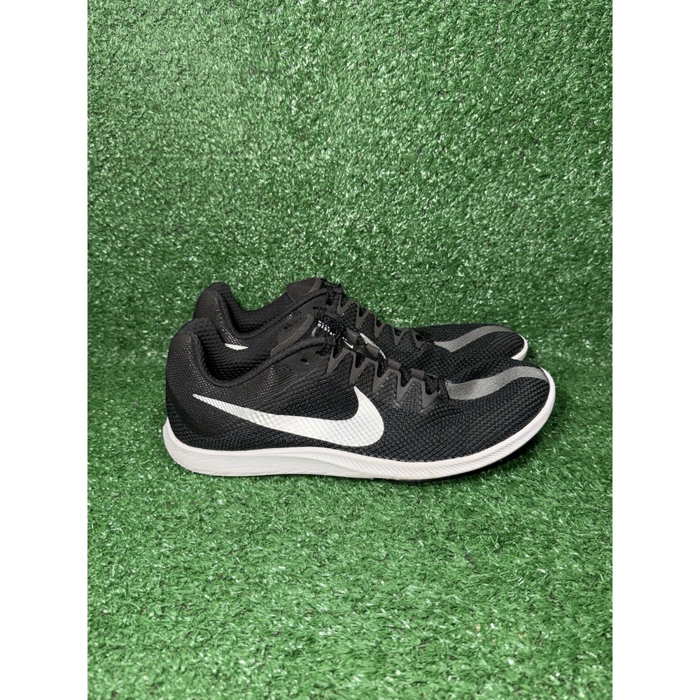 Nike Zoom Rival Mens Size 10 Black White Track Field Spikes Shoe Running Sneaker